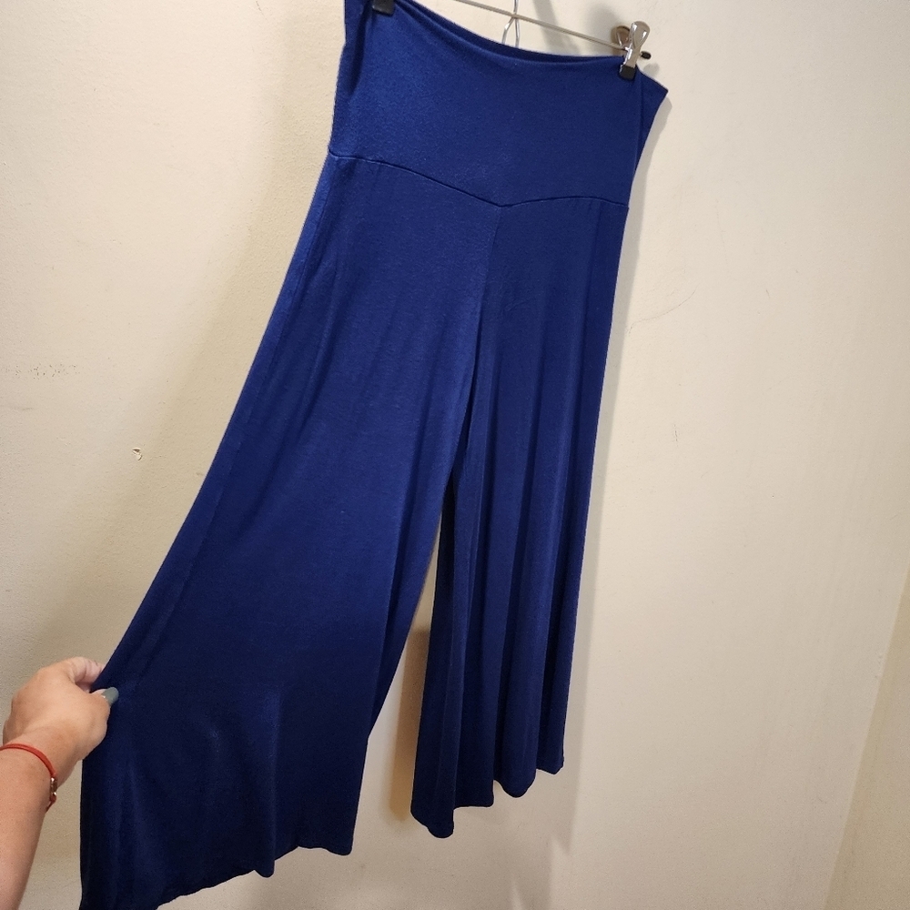 Made by Johnny Royal Blue Culotes Palazzo Casual pants size M